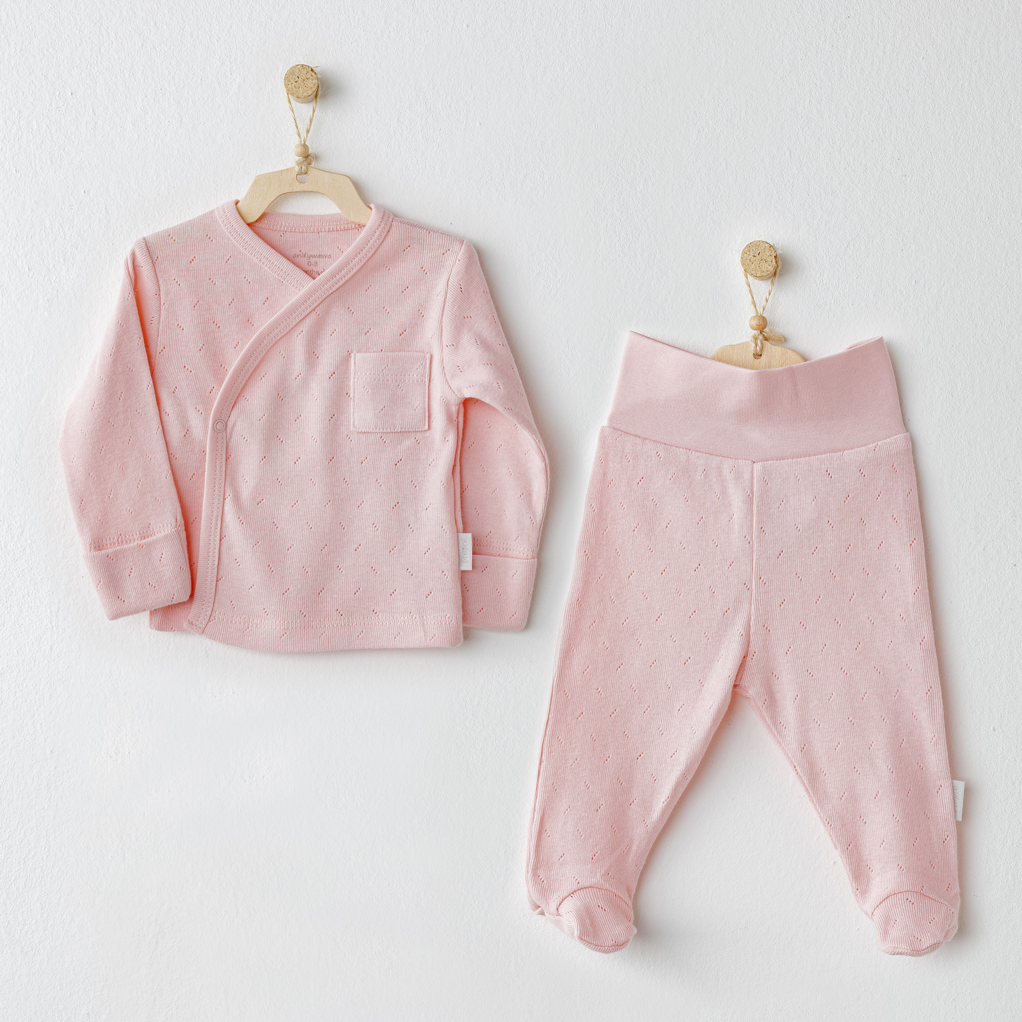 Bebek Zibin Takim 2 Pcs Side Snap Set Jacquard Basic