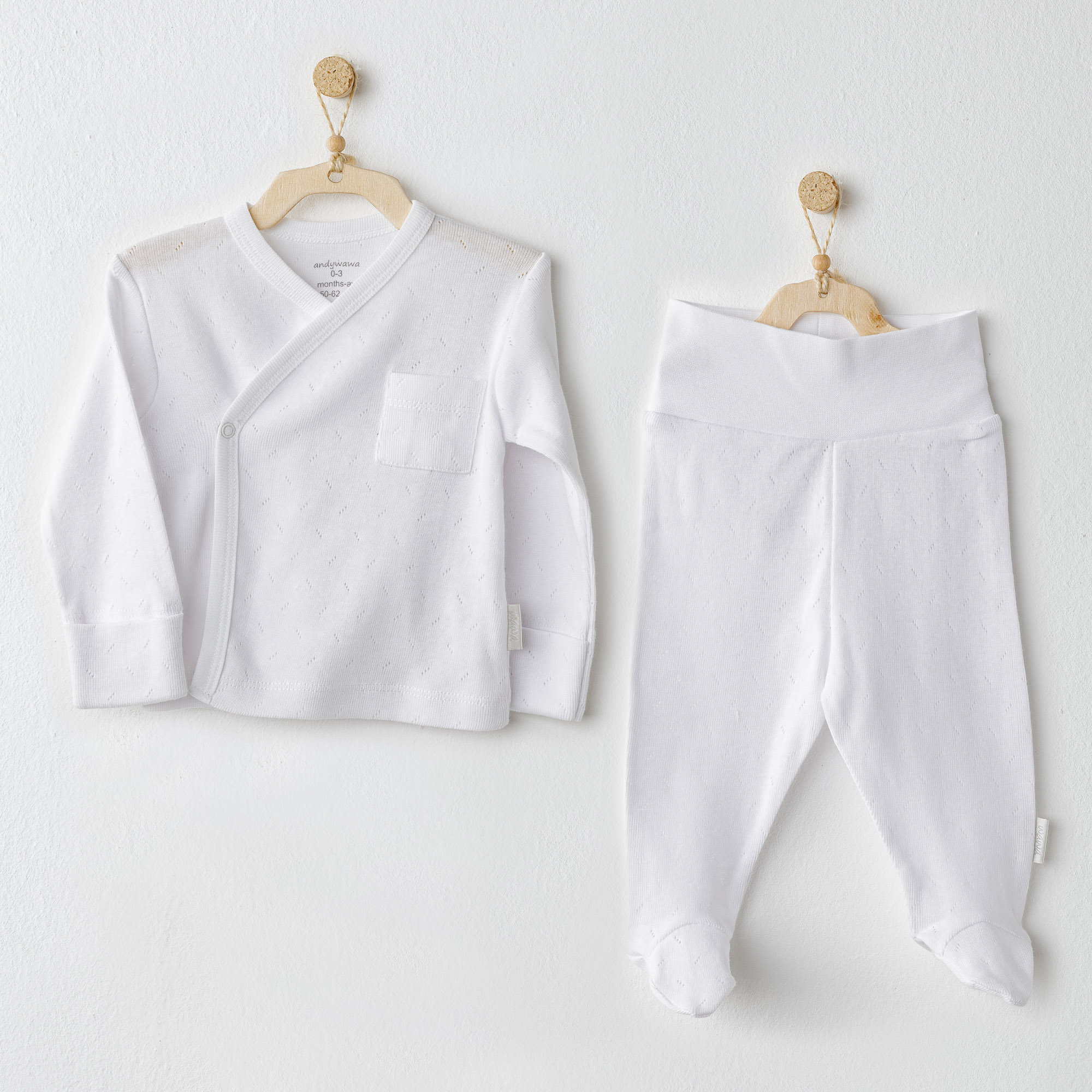 Bebek Zibin Takim 2 Pcs Side Snap Set Jacquard Basic