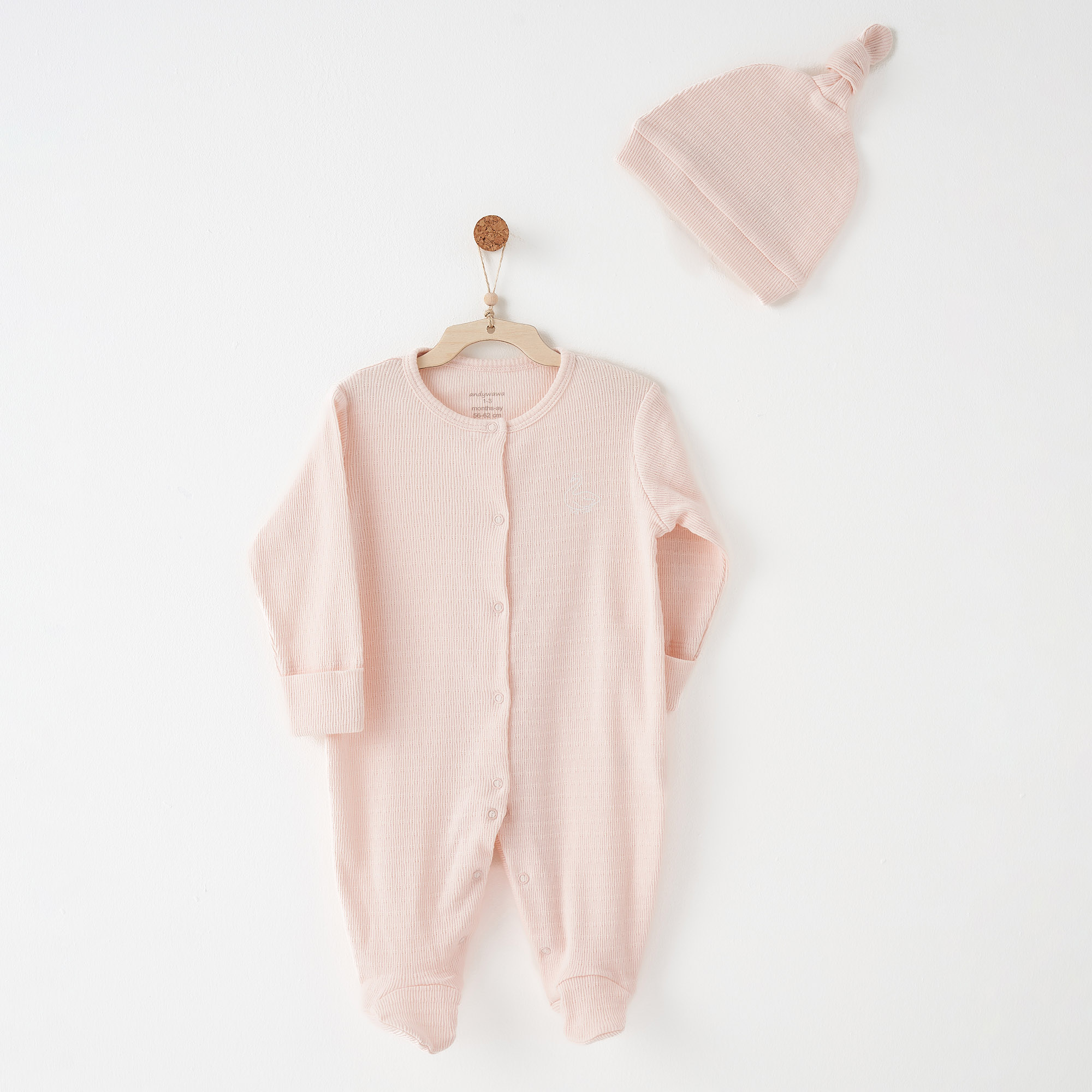 Bebek Tulum Takim Romper Band Set Jacquard Special Modal