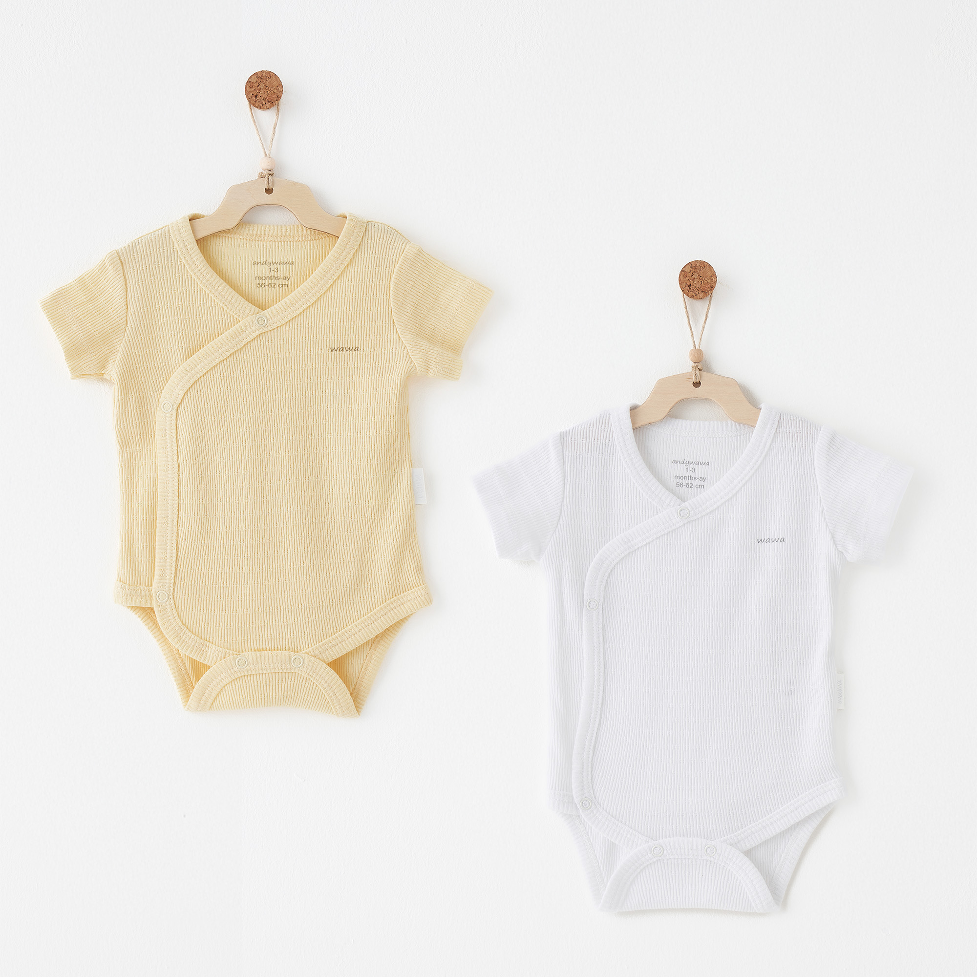 Bebek Zıbın Body 2 Pcs Sıde Snap Body Jacquard Specıal Modal