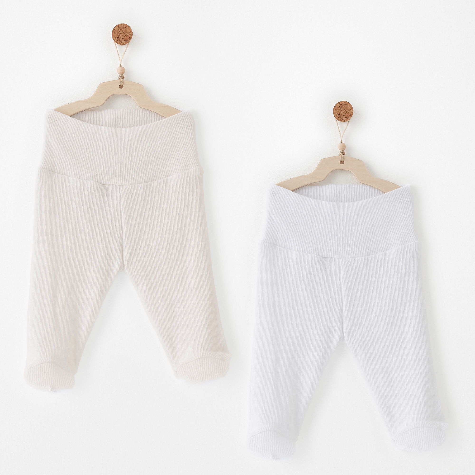 Bebek Patikli Pantolon 2 Pcs Footed Pants Jacquard Special Modal