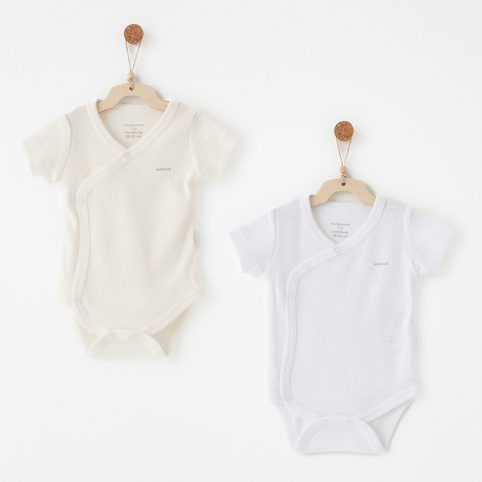 Bebek Zıbın Body 2 Pcs Sıde Snap Body Jacquard Specıal Modal