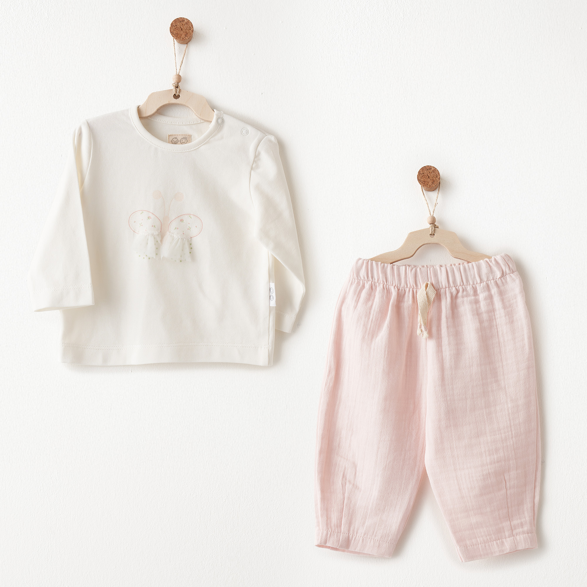 Bebek Takim 3 Pcs Set Muslin Lovely Day