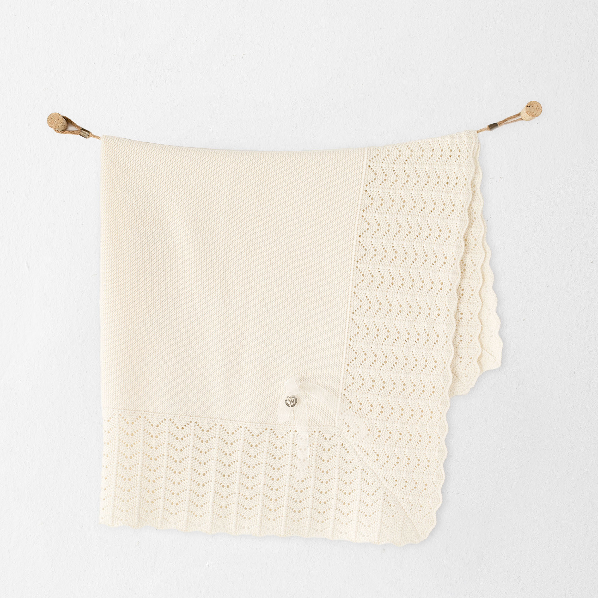 Bebek Triko Battaniye Knitted Blanket 100X90