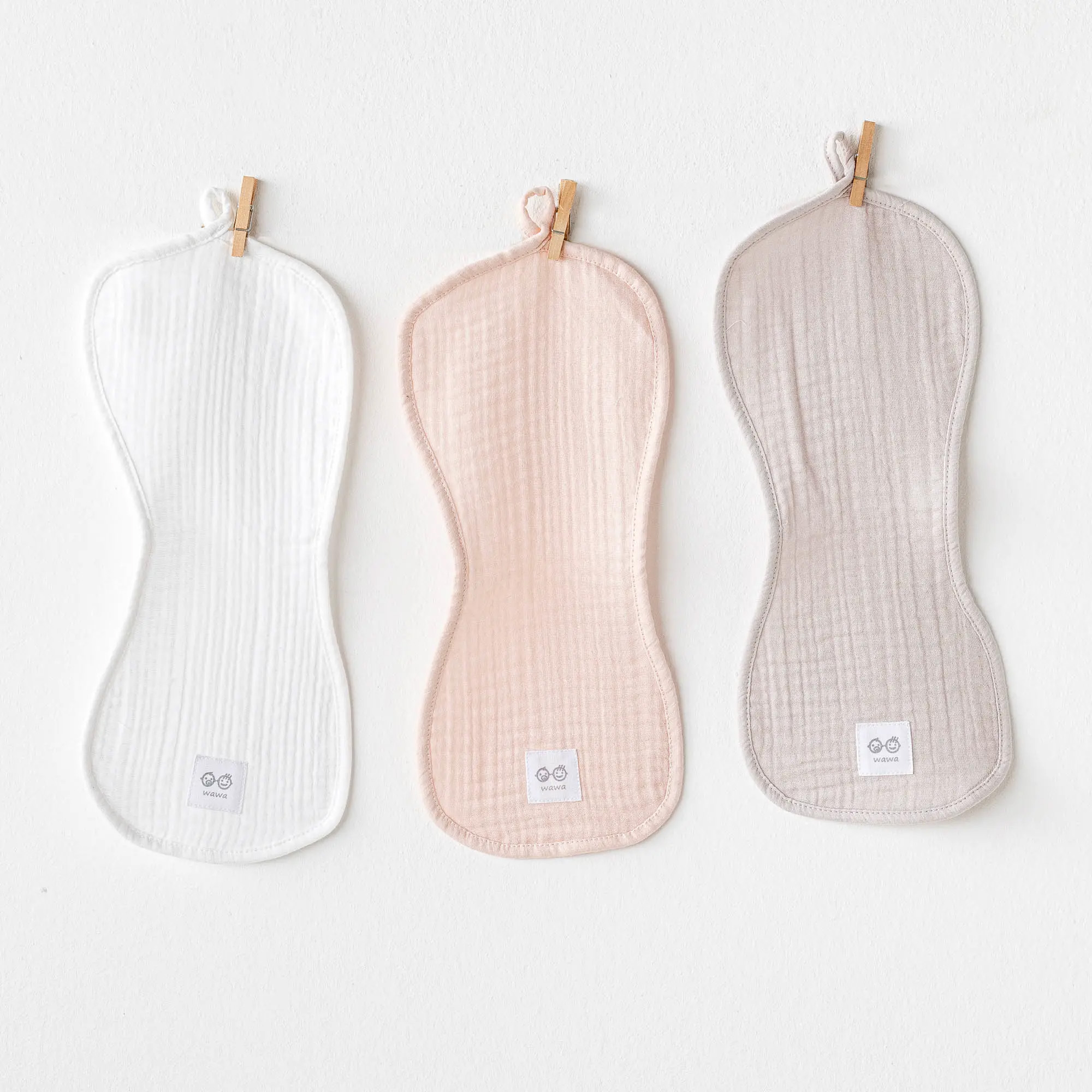 Bebek Omuz Bezi 3 Pcs Burp Cloths Muslin Home