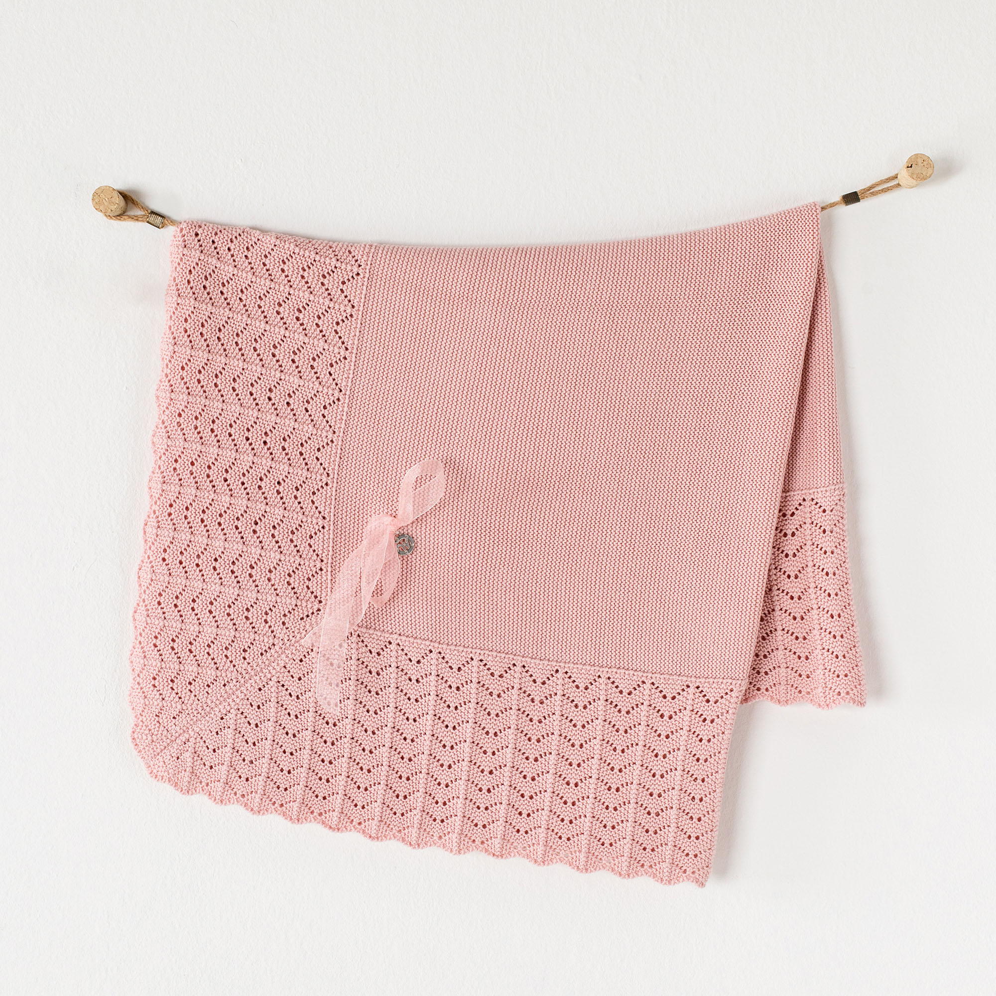 Bebek Triko Battaniye Knitted Blanket 100X90